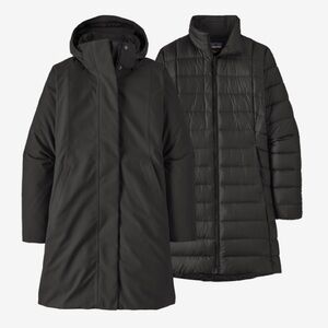 Women's Patagonia Tres 3-in-1 Parka Small, Black.